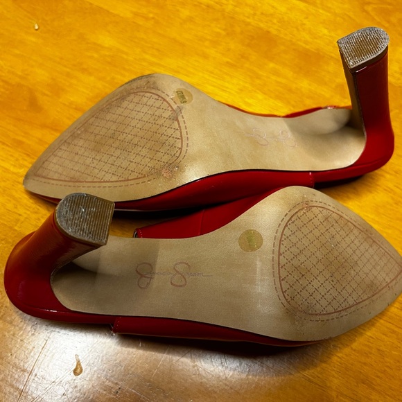 Red Slingback Heels - Picture 4 of 4